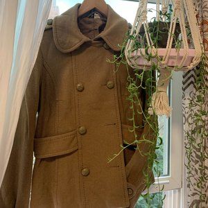 H&M size 8 caramel colored wool coat